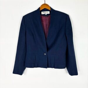 Vintage 90s Bert Newman Blazer Womens Blue Size‎ 12 USA